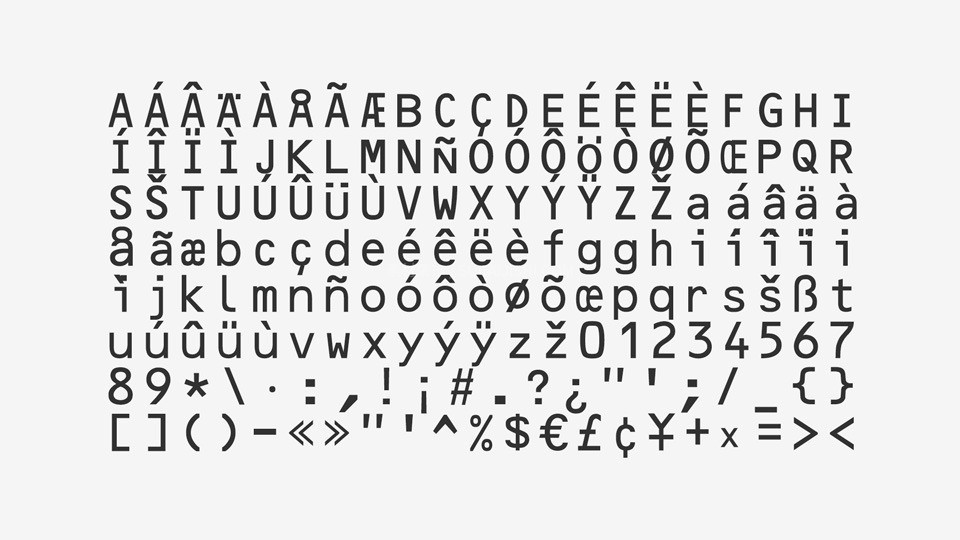 OCR-B 等宽字体 免费可商用